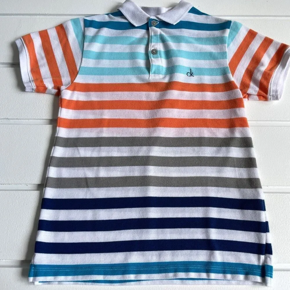 Boys Polo Lot Calvin Klein Polo Assn Abercrombie Tommy Hilfiger Gap Graphite Sma - Picture 9 of 15